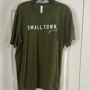 Green 'Small Town Girl' T-Shirt